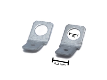 Adapter Flachstecker von M5 Schraubgewinde auf 6,3 mm (F250) FastOn AGM Bleigel